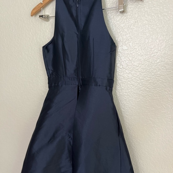 NWOT Broadway Show Navy Blue High-Low Gown - Picture 7 of 10